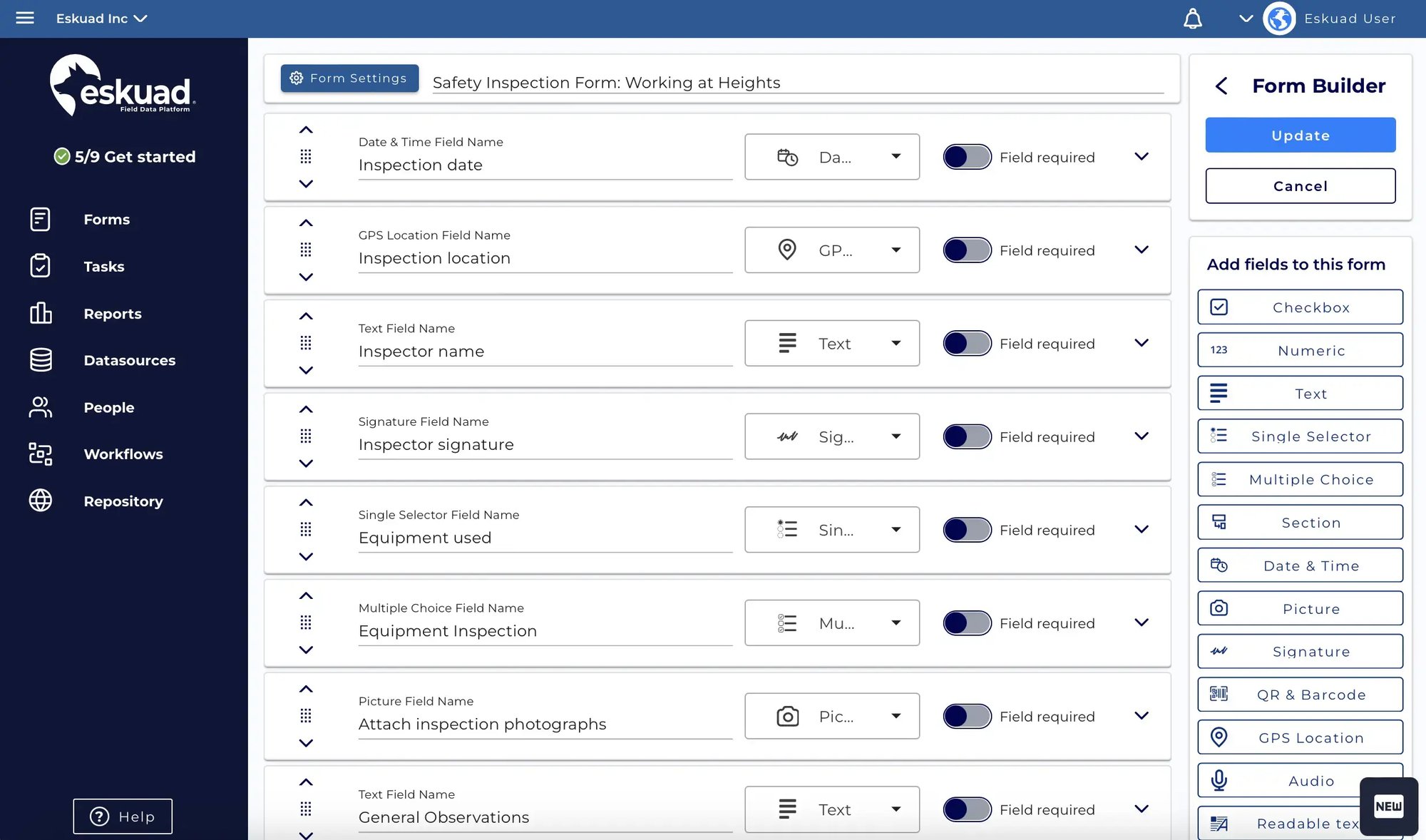 form-builder-screen-eskuad