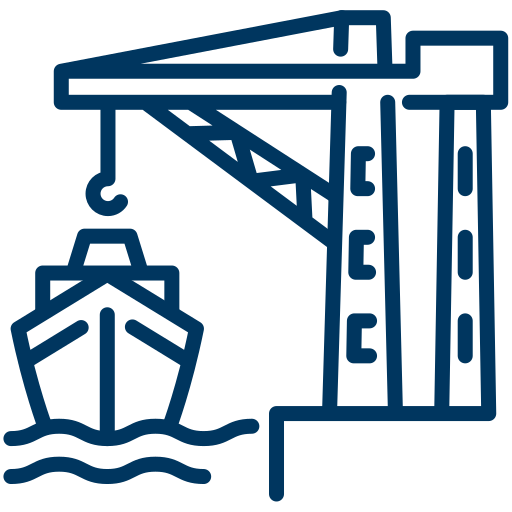 crane marine port icon